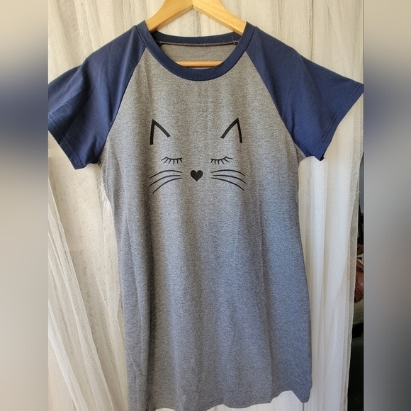 Cute Cat Shirt Dress - Picture 3 of 7